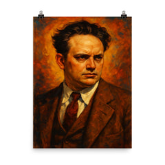 Thomas Wolfe poster on a plain backdrop in size 8"x10".
