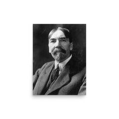 Thorstein Veblen poster on a plain backdrop in size 12"x16".