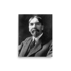 Thorstein Veblen poster on a plain backdrop in size 8"x10".