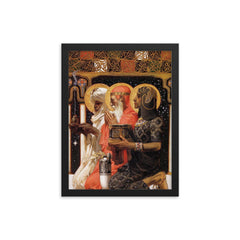 Three Wise Men by J.C. Leyendecker, 1900 framed print on a plain backdrop in size 12"x16".