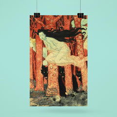 Three Witches and Three Wolves by Eugene Grasset, 1900 poster 6