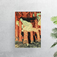 Three Witches and Three Wolves by Eugene Grasset, 1900 poster 7