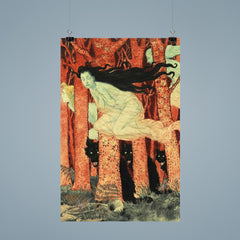 Three Witches and Three Wolves by Eugene Grasset, 1900 poster 9