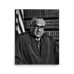 Thurgood Marshall poster on a plain backdrop in size 16"x20".