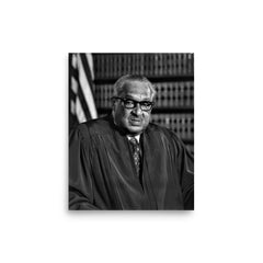 Thurgood Marshall poster on a plain backdrop in size 8"x10".