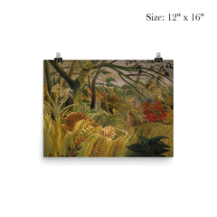 Tiger in a Tropical Storm by Henri Rousseau, 1891 poster 3