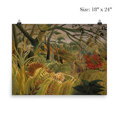 Tiger in a Tropical Storm by Henri Rousseau, 1891 poster 5