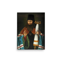 Tikhon of Zadonsk poster on a plain backdrop in size 12"x16".