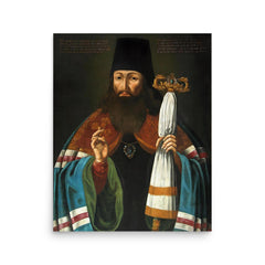 Tikhon of Zadonsk poster on a plain backdrop in size 16"x20".