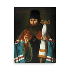 Tikhon of Zadonsk poster on a plain backdrop in size 18"x24".