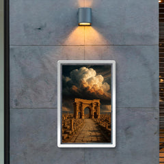 Timgad ruins under Saharan thunderclouds poster 2