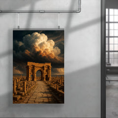 Timgad ruins under Saharan thunderclouds poster 4