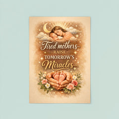 Tired mothers raise tomorrow's miracles poster 8