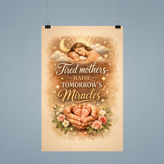 Tired mothers raise tomorrow's miracles poster 9