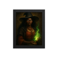 Tituba framed print on a plain backdrop in size 8"x10".