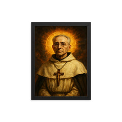 Titus Brandsma framed print on a plain backdrop in size 12"x16".