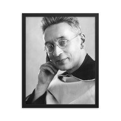 Titus Brandsma framed print on a plain backdrop in size 16"x20".