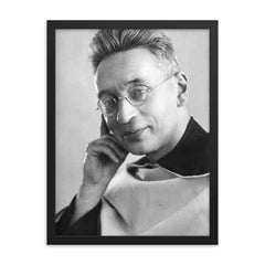 Titus Brandsma framed print on a plain backdrop in size 18"x24".