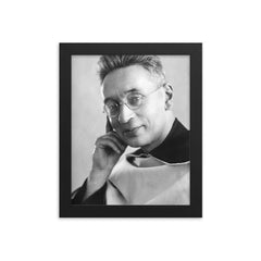 Titus Brandsma framed print on a plain backdrop in size 8"x10".