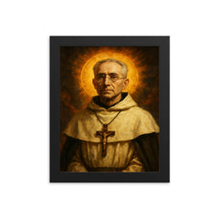 Titus Brandsma framed print on a plain backdrop in size 8"x10".