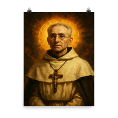 Titus Brandsma poster on a plain backdrop in size 8"x10".