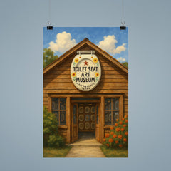 Toilet Seat Art Museum San Antonio Texas USA poster 9