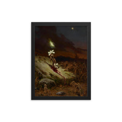 Tomb of a Suicide by Wilhelm Kotarbinski, 1900 framed print on a plain backdrop in size 12"x16".