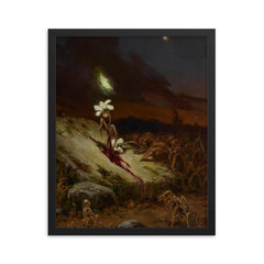 Tomb of a Suicide by Wilhelm Kotarbinski, 1900 framed print on a plain backdrop in size 16"x20".