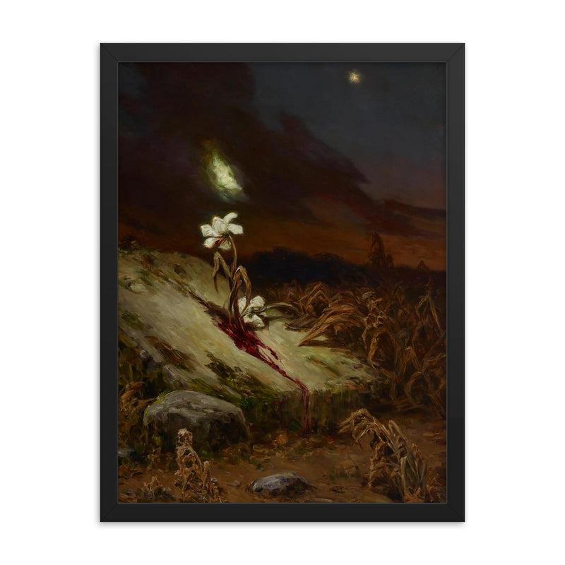 Tomb of a Suicide by Wilhelm Kotarbinski, 1900 framed print on a plain backdrop in size 18