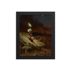 Tomb of a Suicide by Wilhelm Kotarbinski, 1900 framed print on a plain backdrop in size 8"x10".