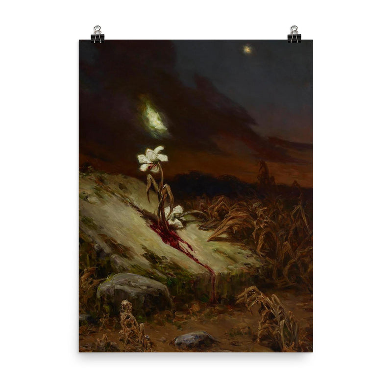 Tomb of a Suicide by Wilhelm Kotarbinski, 1900 poster on a plain backdrop in size 8