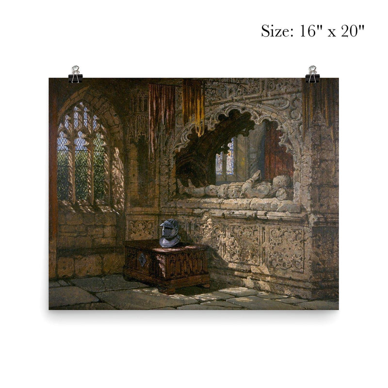 Tomb of the Crypt at Arundel Castle by Samuel Raynor poster 2
