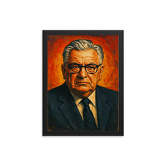 Tommy Lapid framed print on a plain backdrop in size 12"x16".