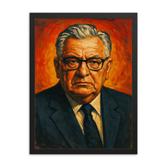 Tommy Lapid framed print on a plain backdrop in size 18"x24".