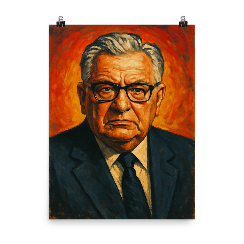 Tommy Lapid poster on a plain backdrop in size 8