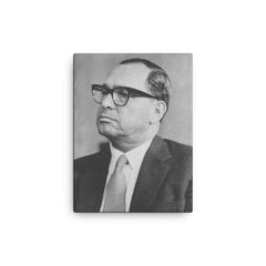 Tommy Lucchese canvas print on a plain backdrop in size 12"x16".