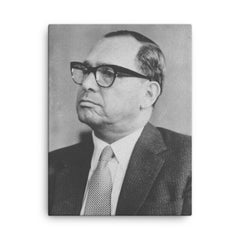 Tommy Lucchese canvas print on a plain backdrop in size 18"x24".