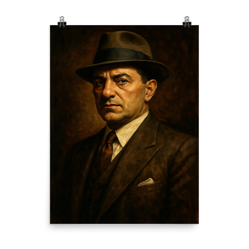 Tommy Lucchese poster on a plain backdrop in size 8