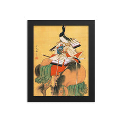 Tomoe Gozen framed print on a plain backdrop in size 8"x10".