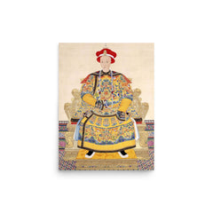 Tongzhi Emperor poster on a plain backdrop in size 12"x16".