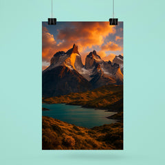Torres del Paine Cuernos Chile poster 6