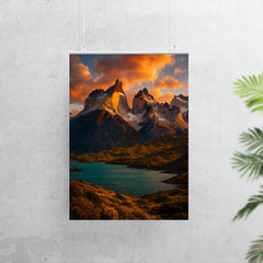 Torres del Paine Cuernos Chile poster 7