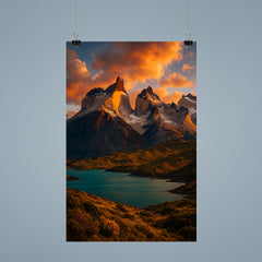 Torres del Paine Cuernos Chile poster 9