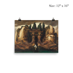 Toteninsel Isle of the Dead by Karl Wilhelm Diefenbach, 1905 poster 3