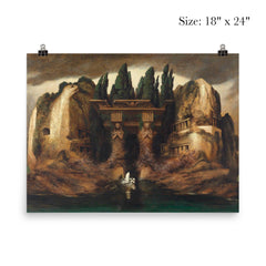 Toteninsel Isle of the Dead by Karl Wilhelm Diefenbach, 1905 poster 5