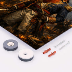 Toussaint Louverture at night before battle metal print mockup