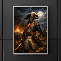 Toussaint Louverture at night before battle poster 5