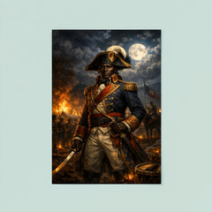 Toussaint Louverture at night before battle poster 8