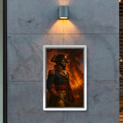 Toussaint Louverture before burning cane fields at dusk poster 2