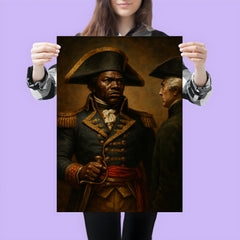 Toussaint Louverture defiant colonial governor portrait poster 3